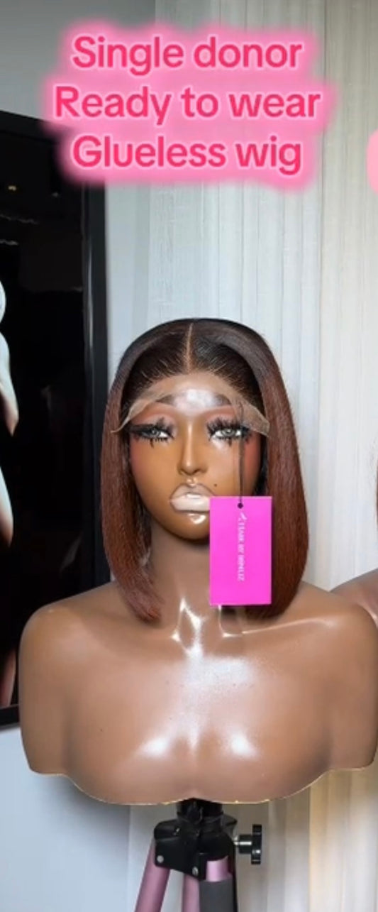 5by5 glueless wig donor hair