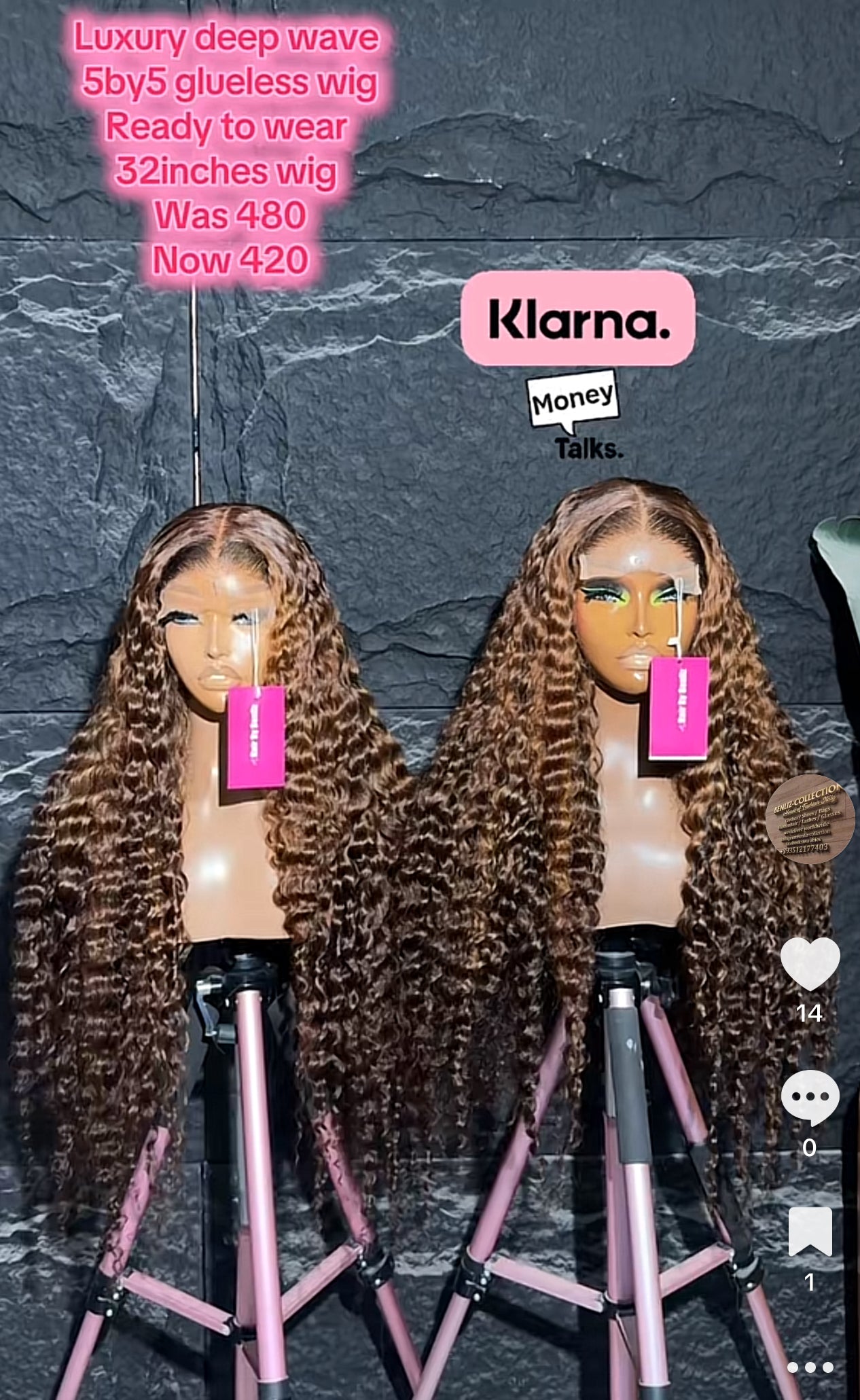 Luxury deep wave 32inches