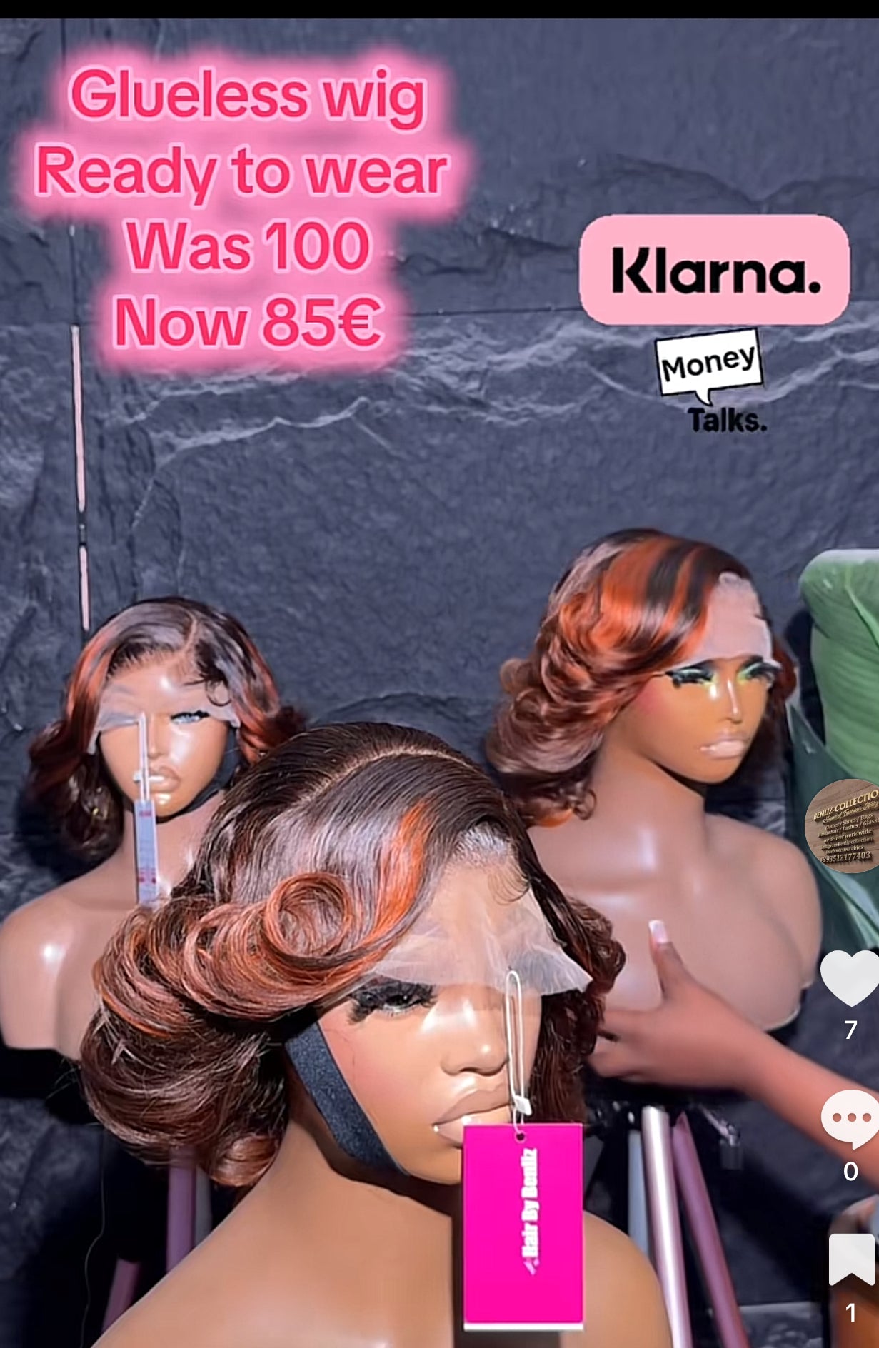 Gluesless wig