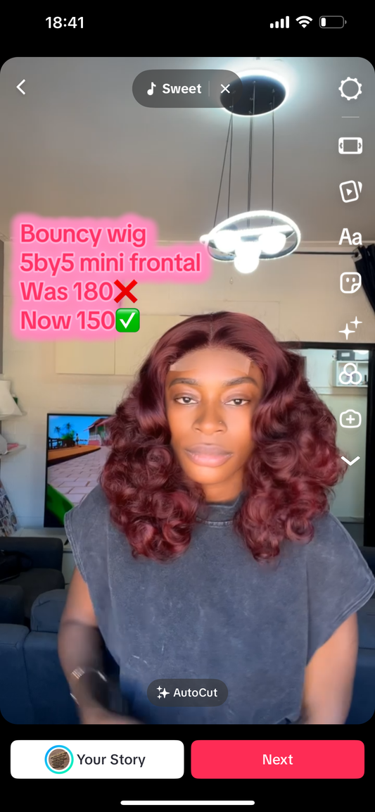 Bouncy curl wine