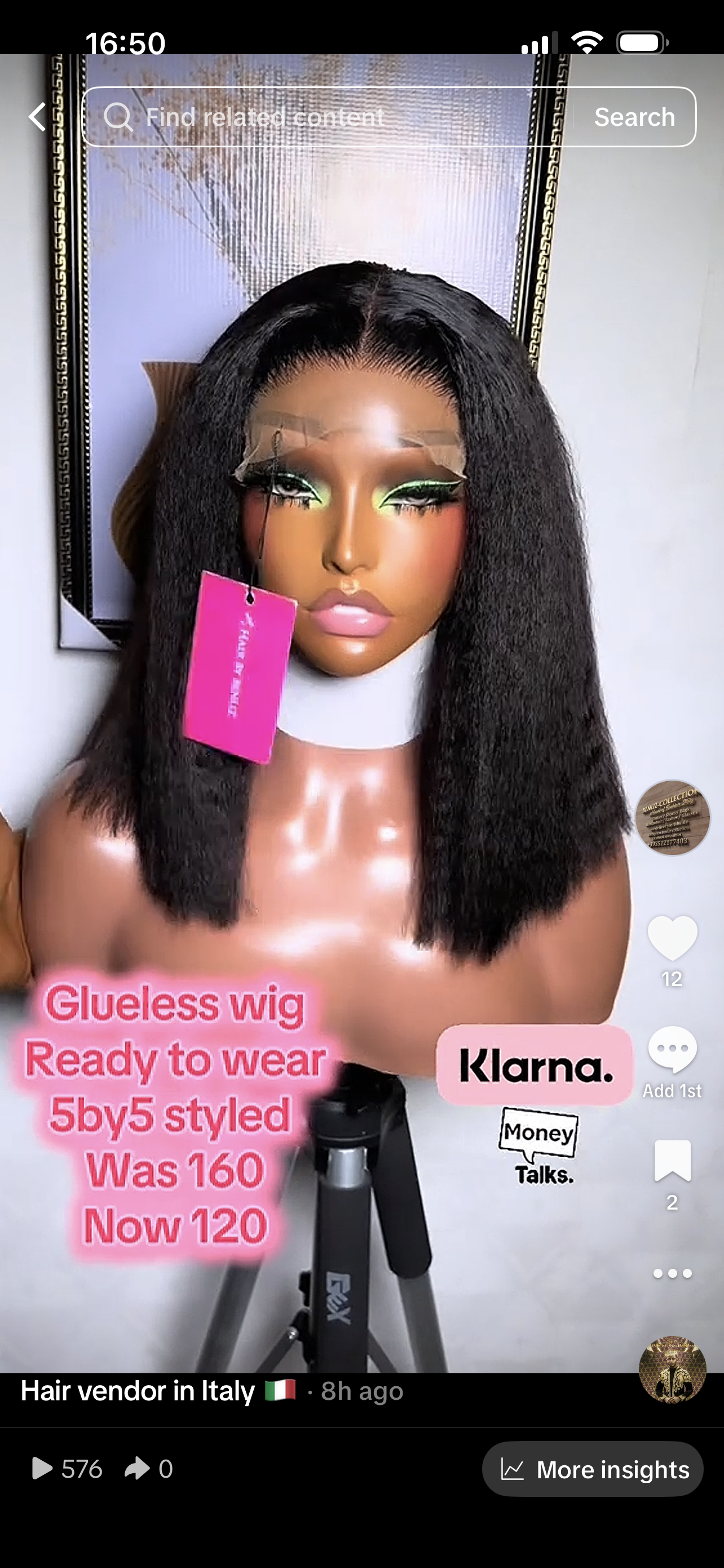 Kinky glueless